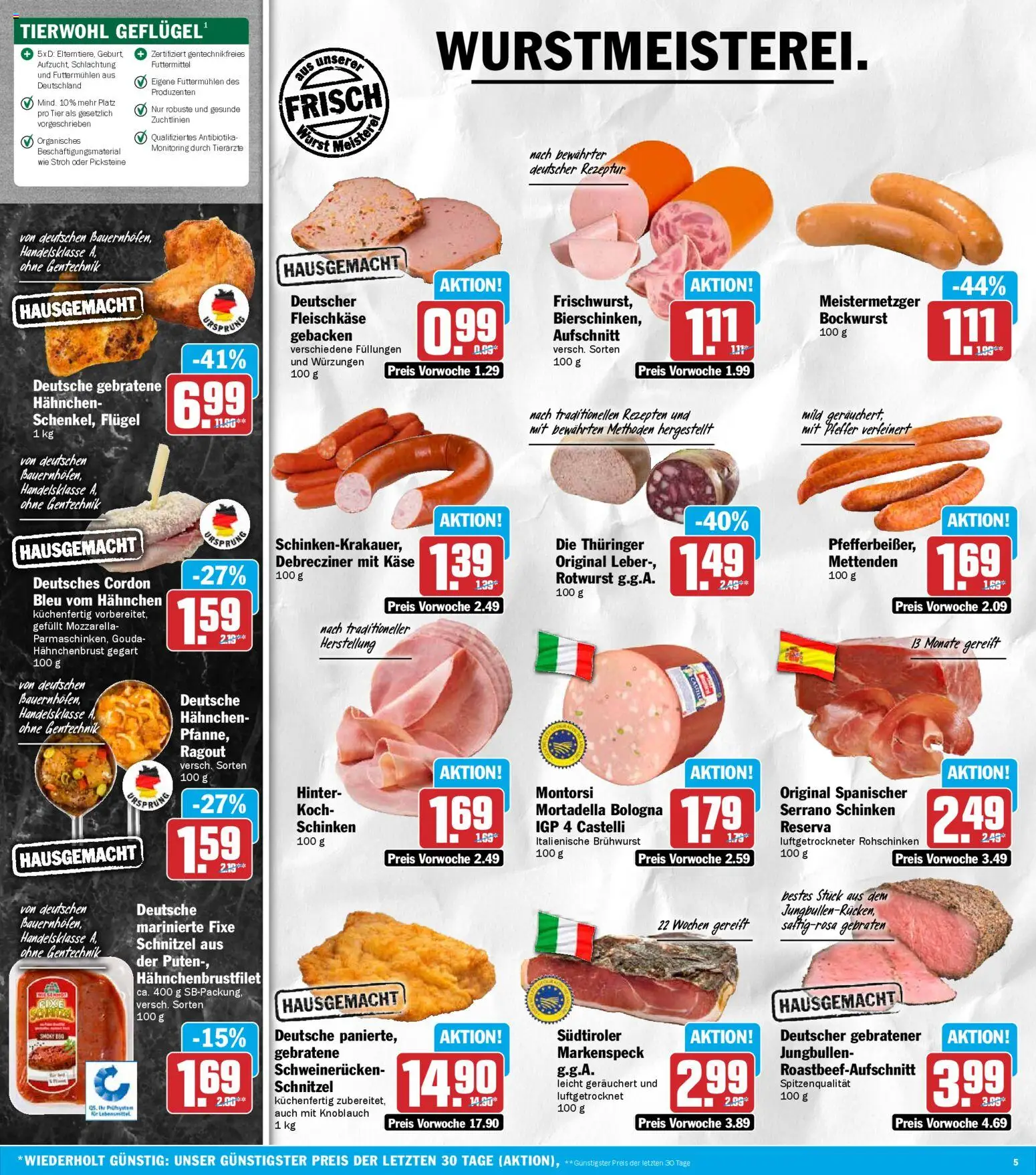 HIT Prospekt 	 – gültig ab 27.04.2026 | Seite: 5 | Produkte: Bockwurst, Schnitzel, Knoblauch, Hahnchenbrust