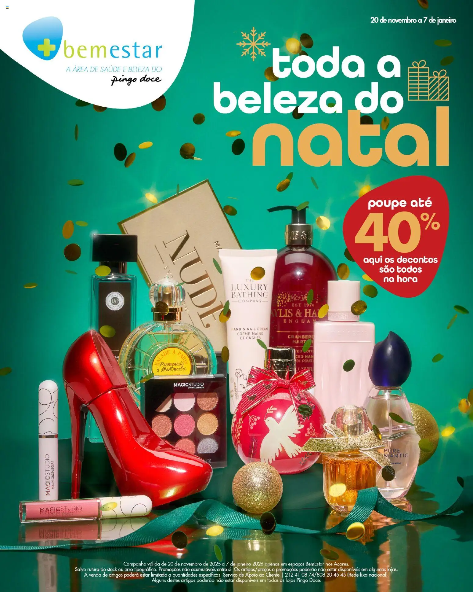 Pingo Doce Bem Estar Natal Lojas Açores │ válido de 20.11.2025 | Página: 1 | Produtos: Perfume, Creme