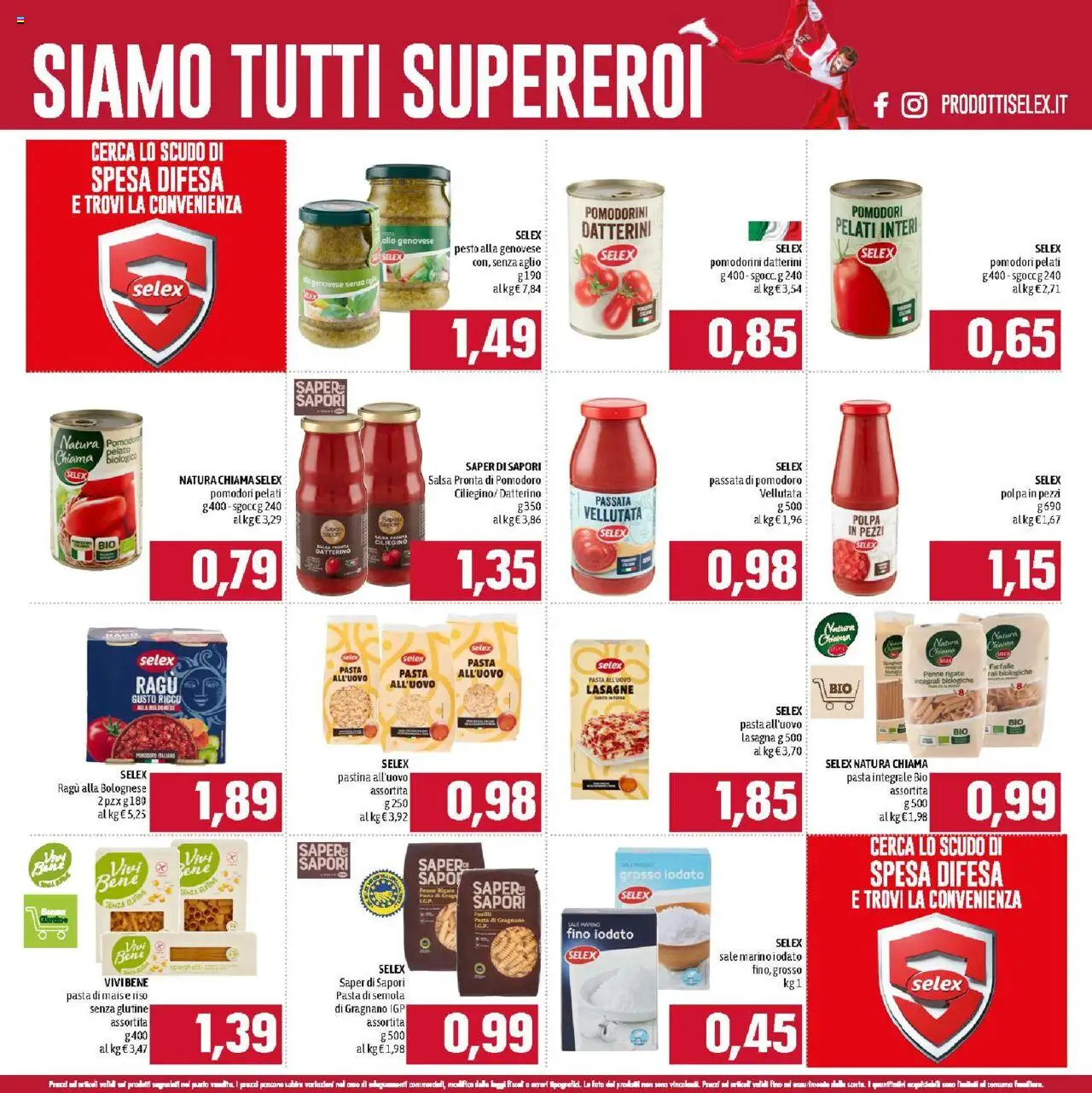 Volantino Famila del 01.09.2025 | Pagina: 7 | Prodotti: Pomodorini, Aglio, Lasagna, Ragú