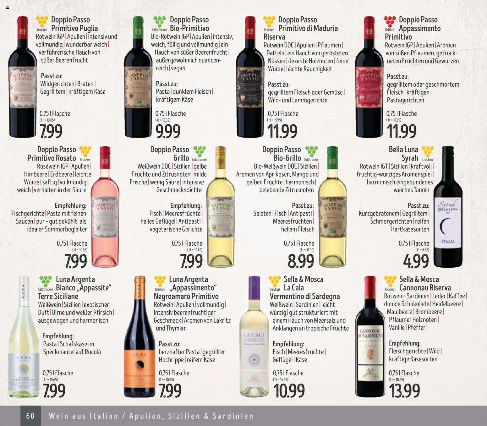 Edeka Struve Wein– und Spirituosen – gültig ab 14.11.2025 | Seite: 60 | Produkte: Kaffee, Rotwein, Rucola, Birne