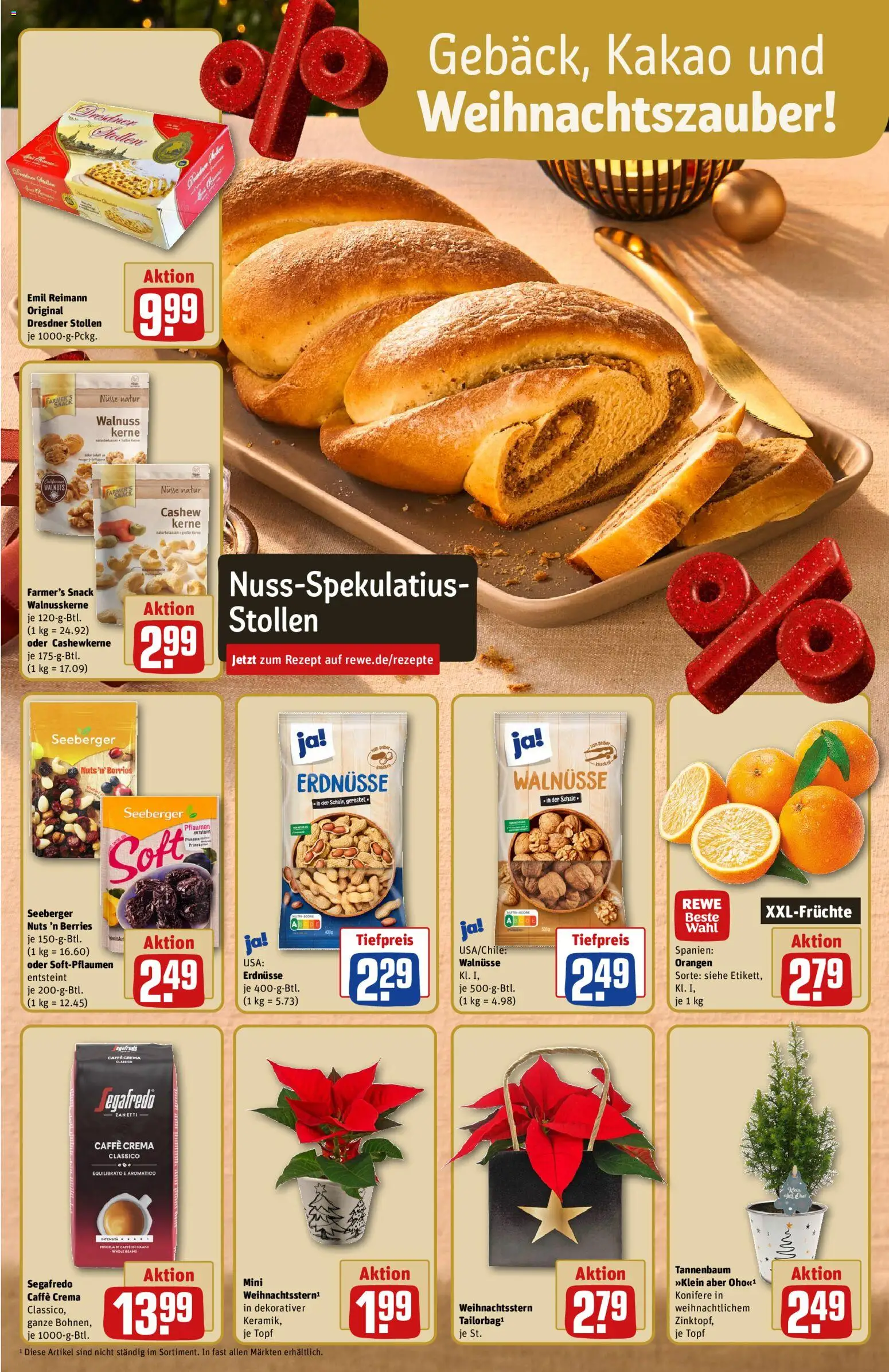 Rewe ihr Kaufpark Prospekt 	 – gültig ab 01.12.2025 | Seite: 16 | Produkte: Erdnüsse, Walnüsse, Orangen, Segafredo