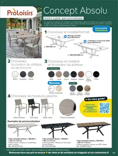 Castorama - Prévisualisation de Catalogue Castorama valide à partir de 21.05.2025 | Page: 449 | Produits: Plateau, Table extensible, Table, Crème