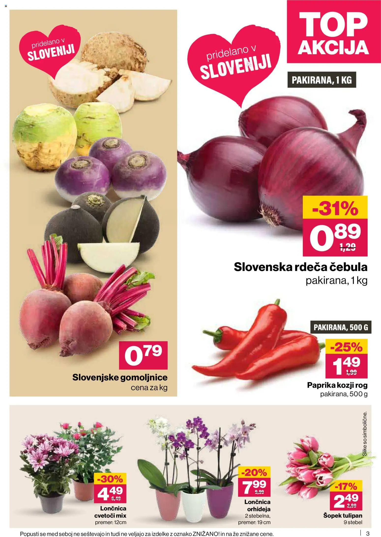 Novi Mercator katalog ponudbe – veljaven od 15.01.2026 | Stran: 3 | Izdelki: Paprika, Šopek, Cebula