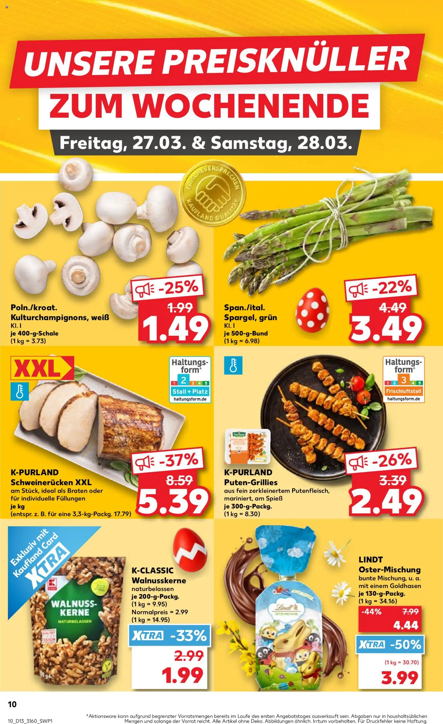 Kaufland Prospekt Potsdam	 – gültig ab 26.03.2026 | Seite: 10 | Produkte: Schweinerucken, Lindt