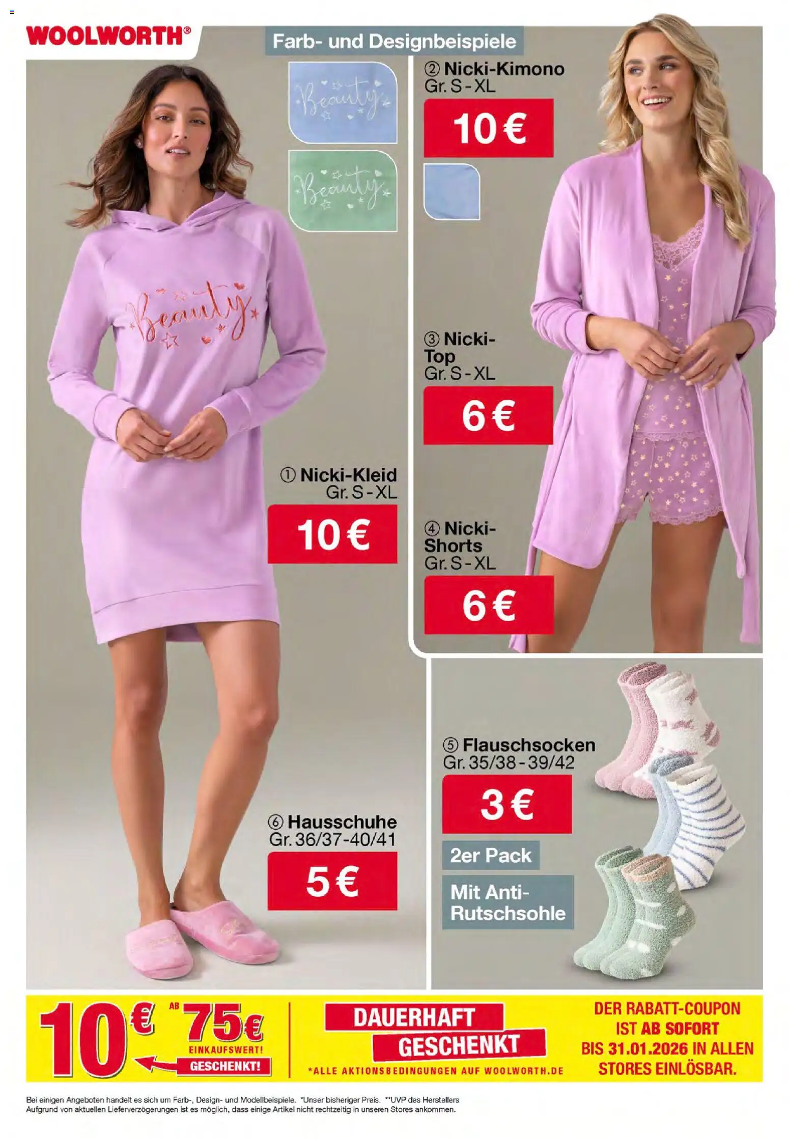 Woolworth Prospekt 	 – gültig ab 07.11.2025 | Seite: 5 | Produkte: Hausschuhe