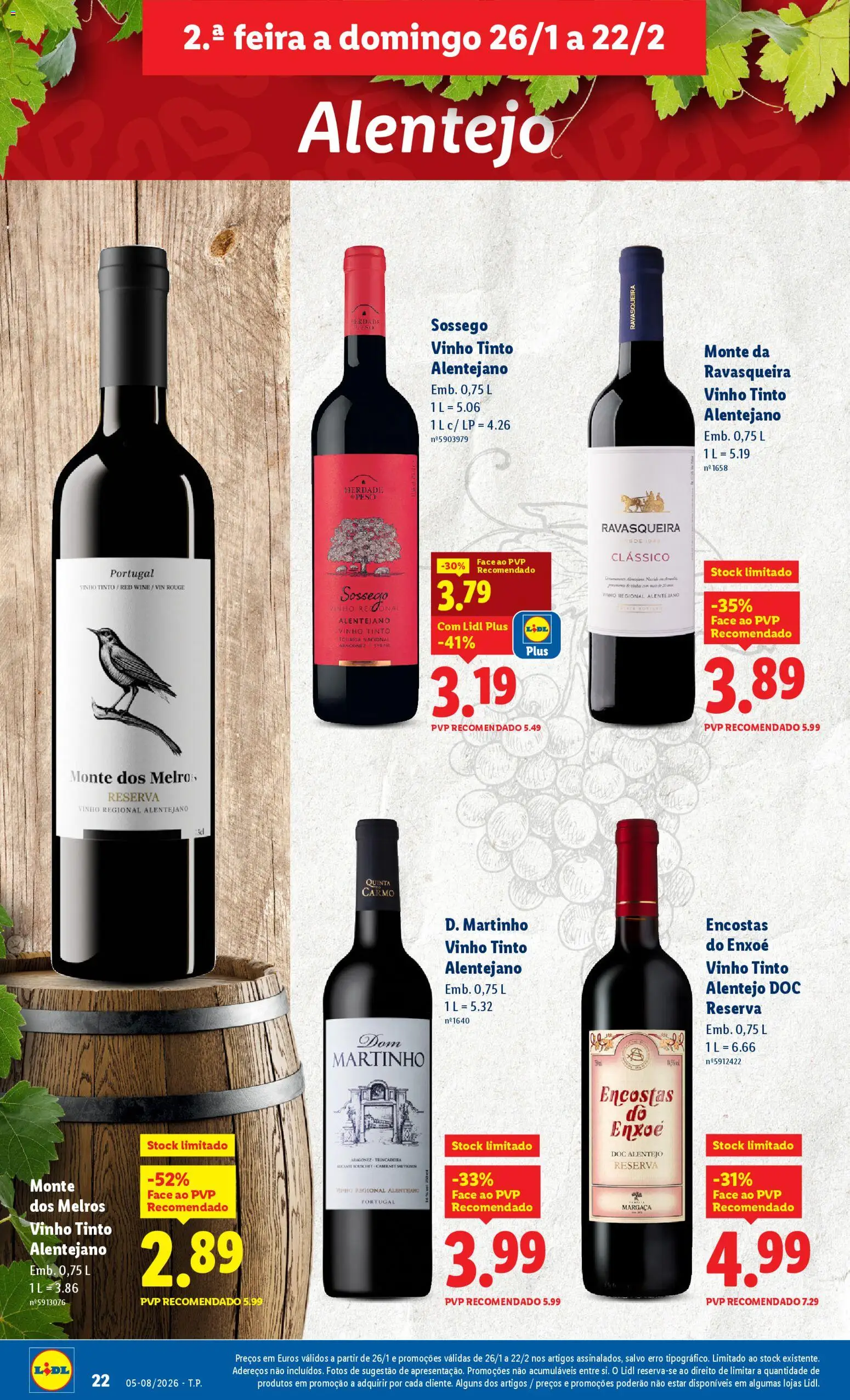 Lidl folheto │ válido de 26.01.2026 | Página: 22 | Produtos: Vinho, Vinho tinto