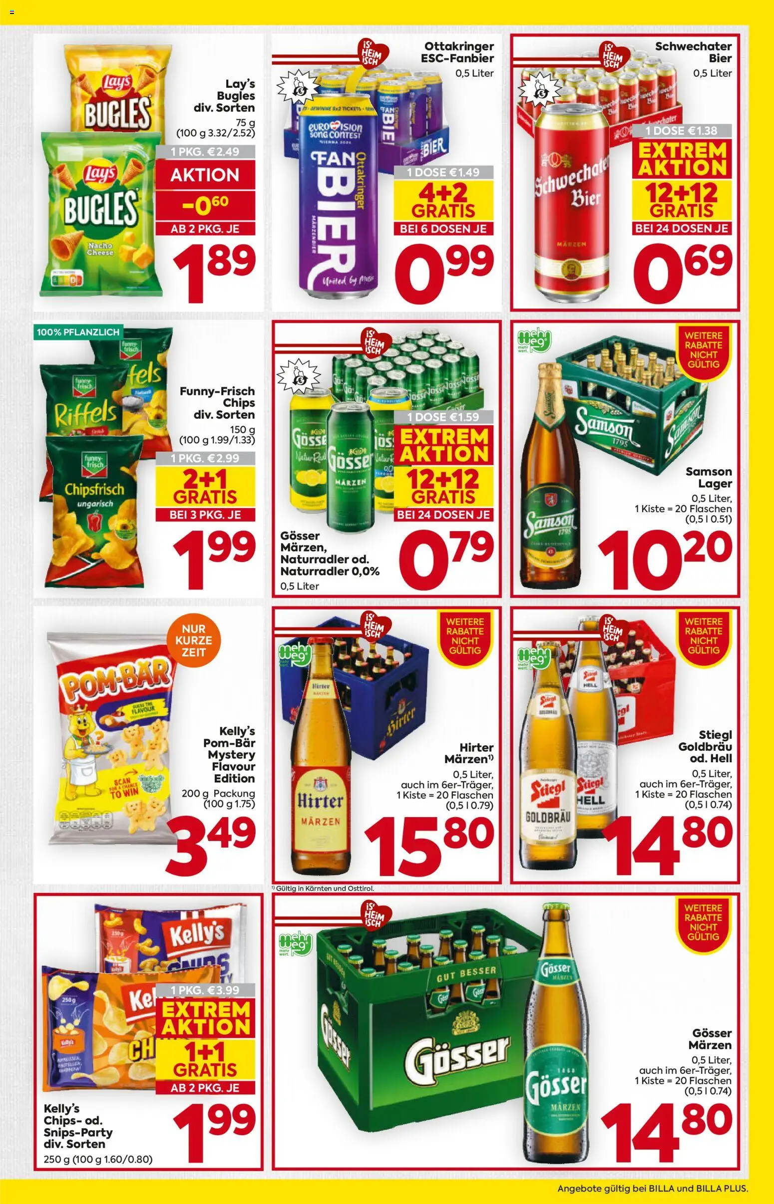 Billa Flugblatt - Kärnten gültig ab 07.04.2026 | Seite: 13 | Produkte: Chips, Bier