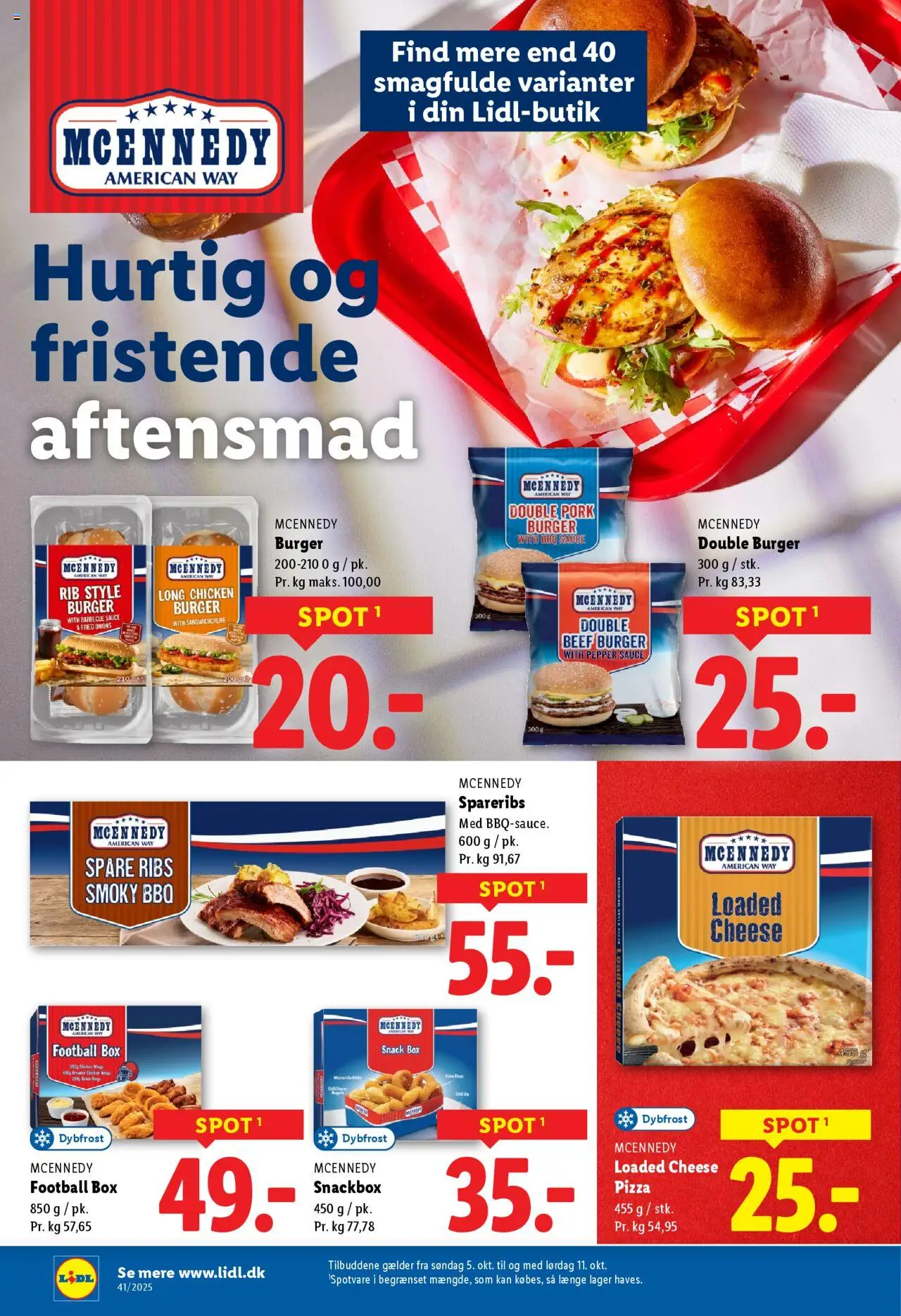 Lidl tilbudsavis – gyldig fra 05.10.2025 | Side: 26 | Produkter: Pizza, Ribs, Spareribs, Søm