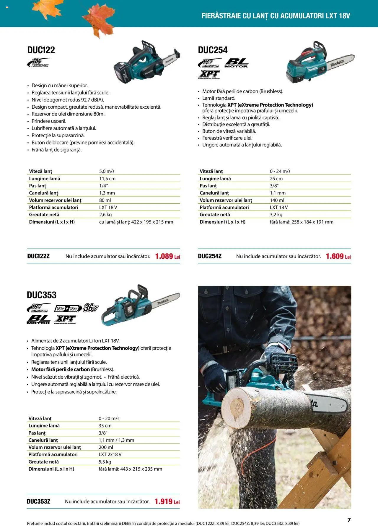 Noul catalog Makita – valabil de la 01.09.2025 | Pagină: 7 | Produse: Fereastră, Mâner, Ulei