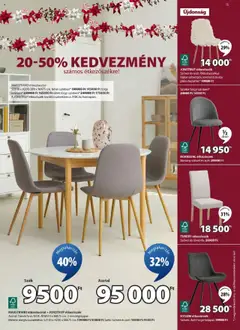 JYSK Akciós újság - amely érvényes a következő dátumtól: 15.10.2025 | Oldal: 15 | Termékek: Étkezőasztal, Bútor, Szék, Étkezőszék