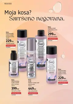 Balea PROFESSIONAL GLOW & SHINE balzam za kosu, balzam za kosu 200 ml - pregled DM Drogerie kataloga - važi od 01.03.2026 | Strana: 18 | Proizvode: Šampon, Balzam, Balzam za kosu, Pakovanje