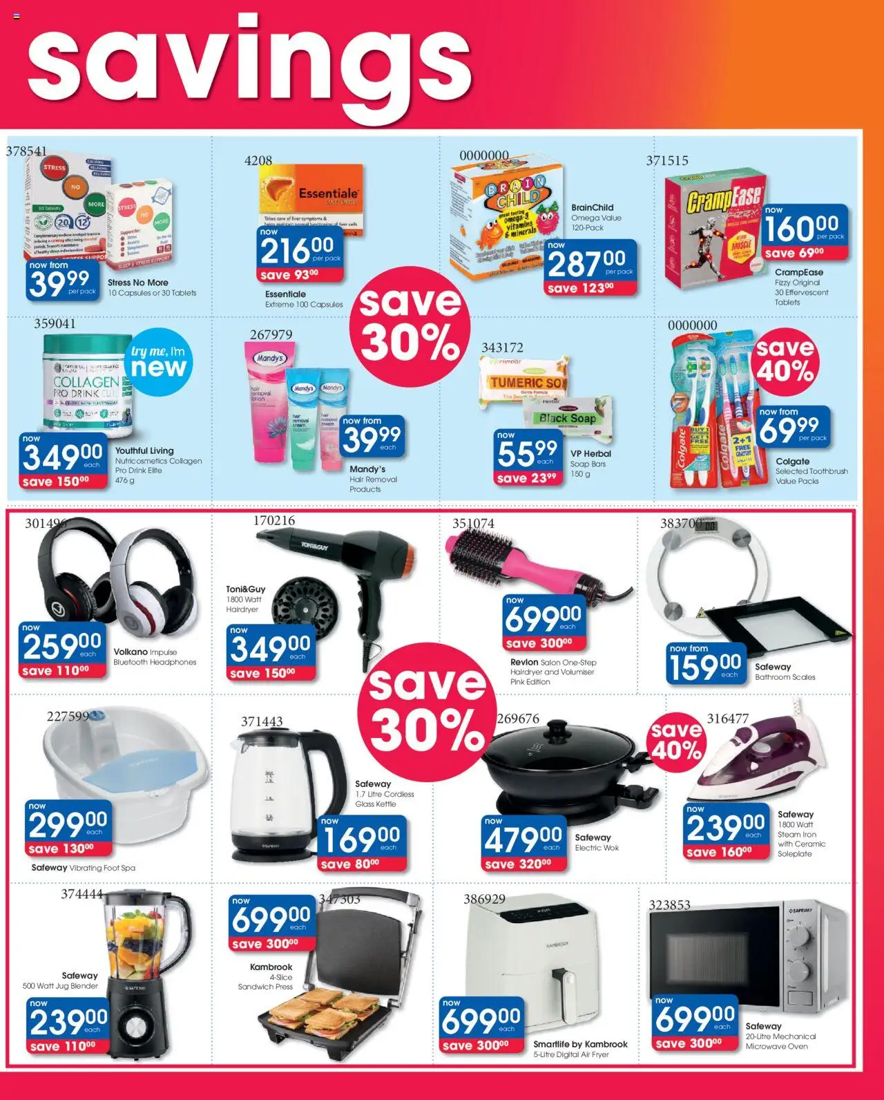 New Clicks catalogue – valid from 23.09.2025 | Page: 3 | Products: Oven, Press, Microwave, Air fryer