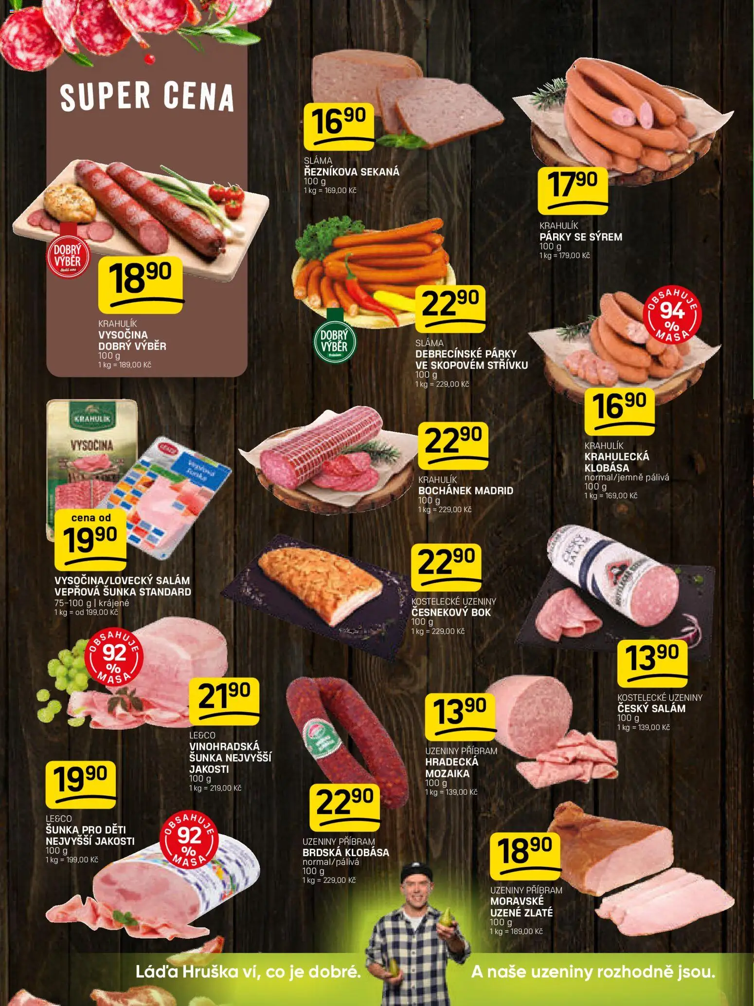 Flop leták od 25.02.2026 | Strana: 2 | Produkty: Šunka, Párky, Sekaná, Klobása