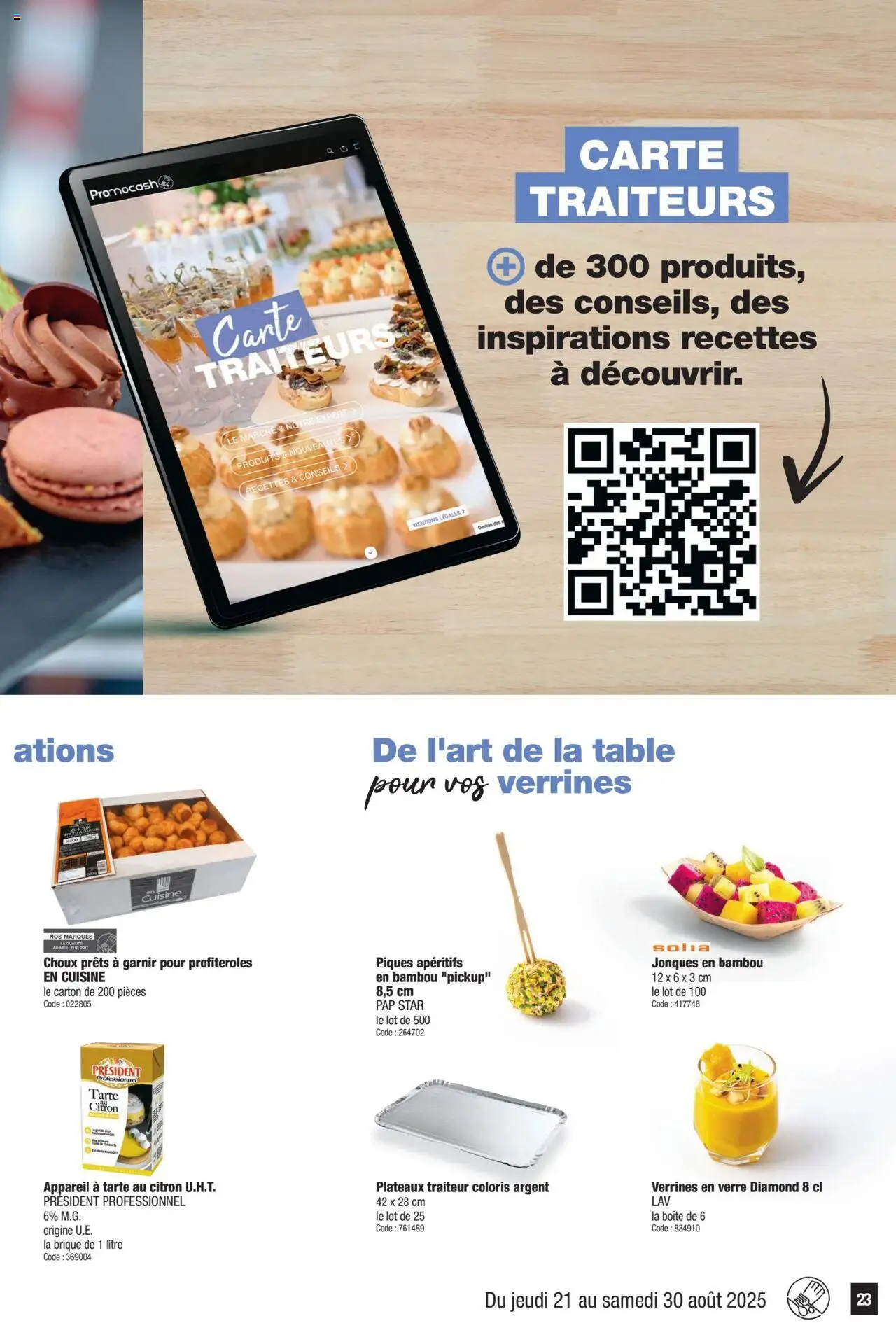  | Page: 23 | Produits: Citron, Verrines, Table