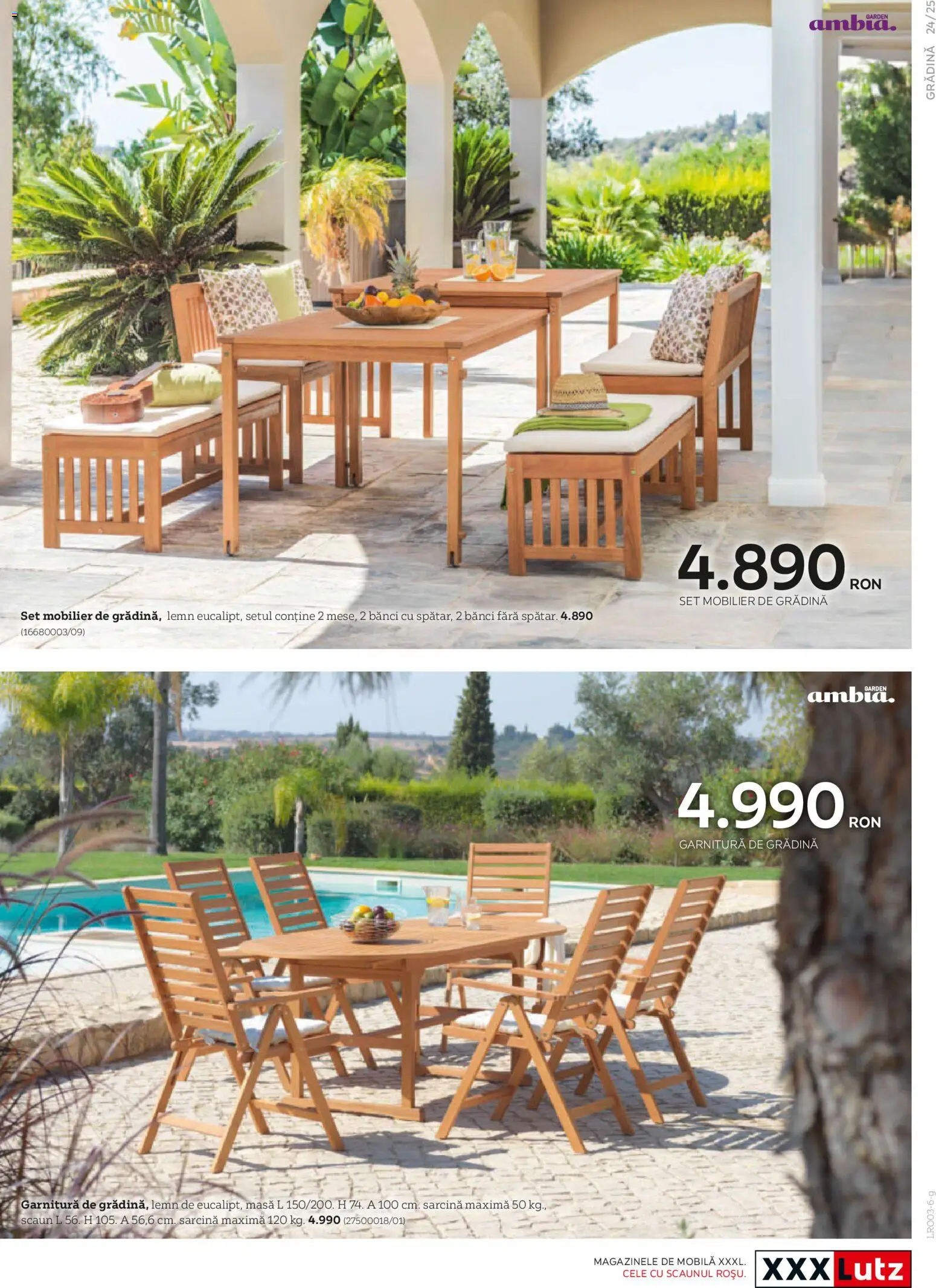 Noul catalog XXXLutz – valabil de la 09.03.2026 | Pagină: 25 | Produse: Masă, Scaun