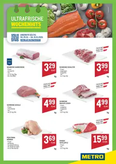 Metro Angebote Ultrafrische Wochenhits ab 25.01.2026 gültig
