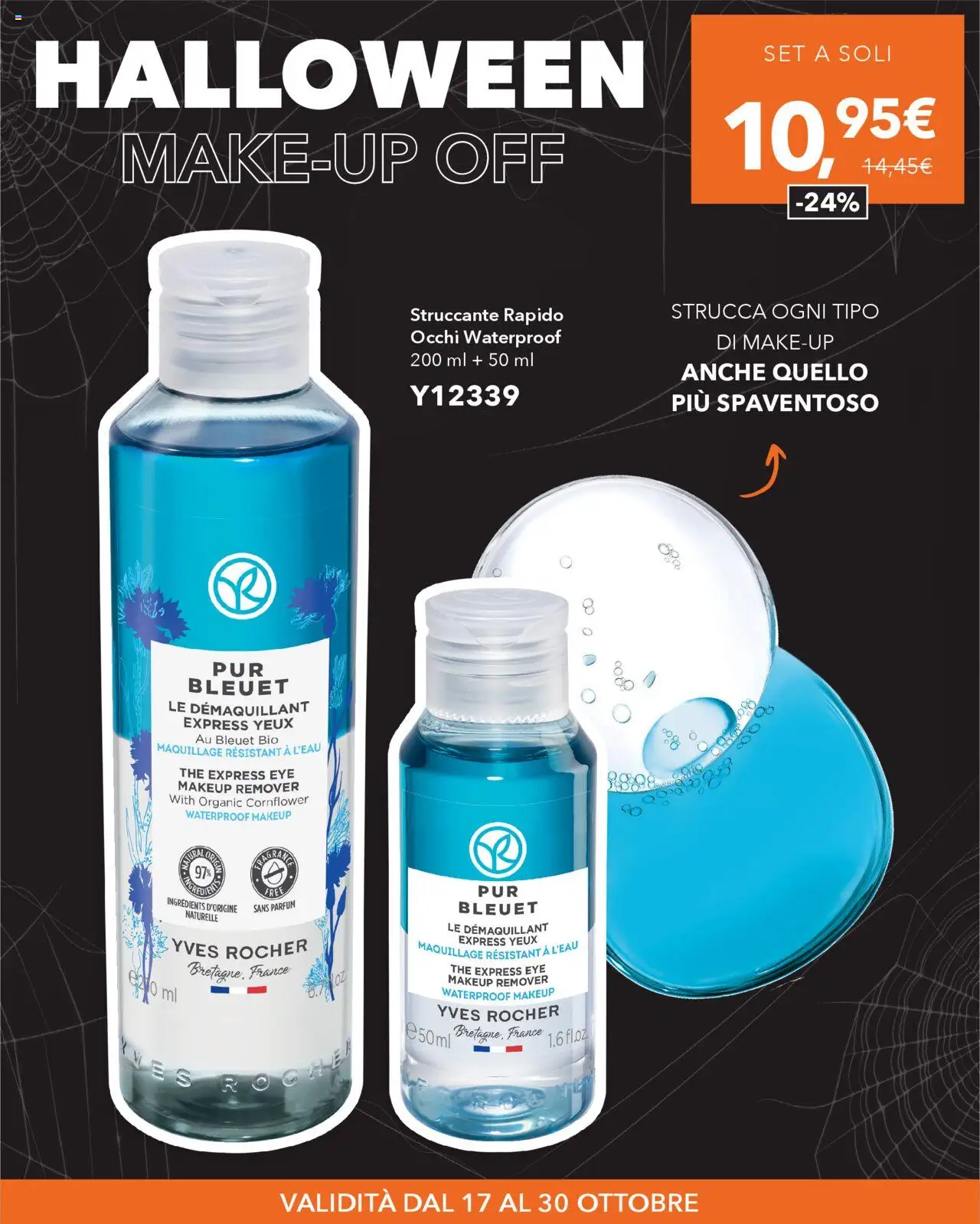 Volantino Yves Rocher del 17.10.2025 | Pagina: 7 | Prodotti: Struccante, The