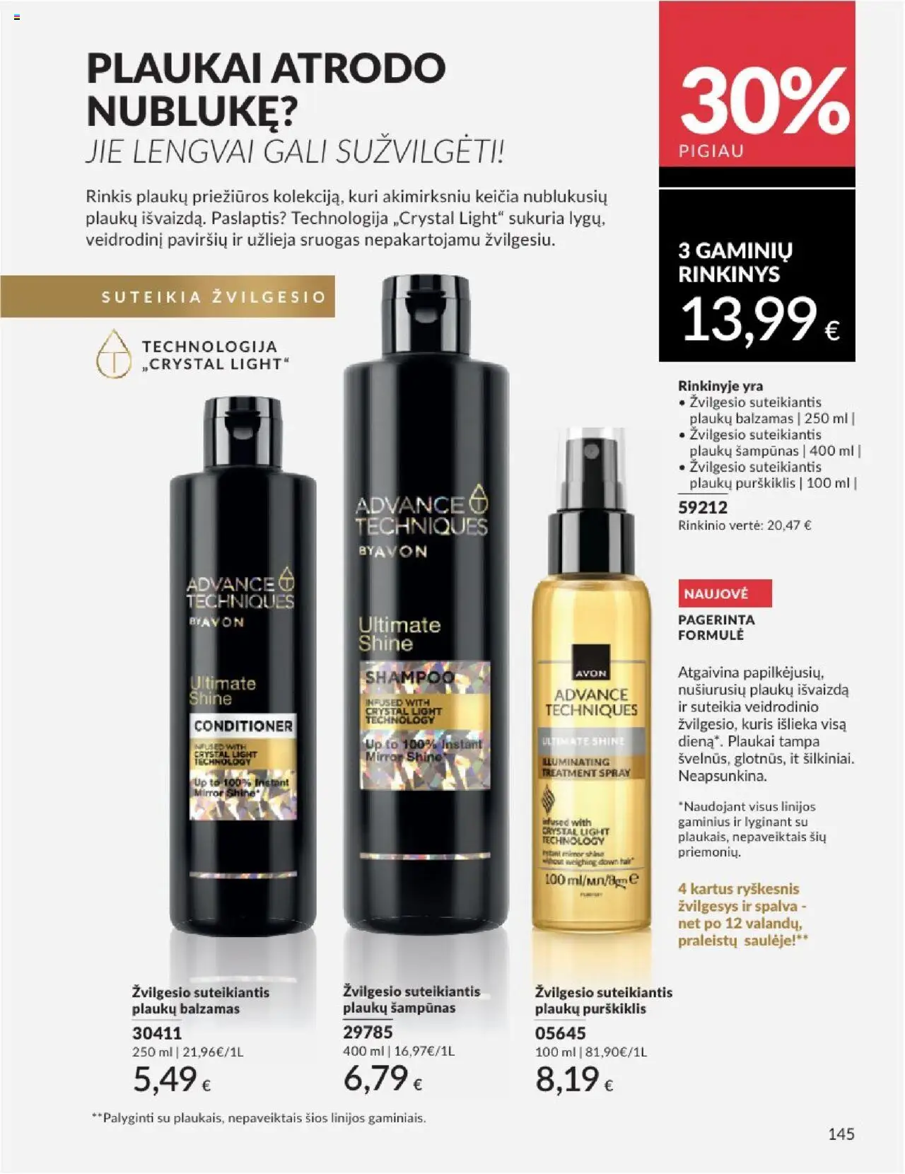 AVON - Leidinys│galioja nuo 01.08.2025 | Puslapis: 145 | Prekių: Balzamas, Šampūnas