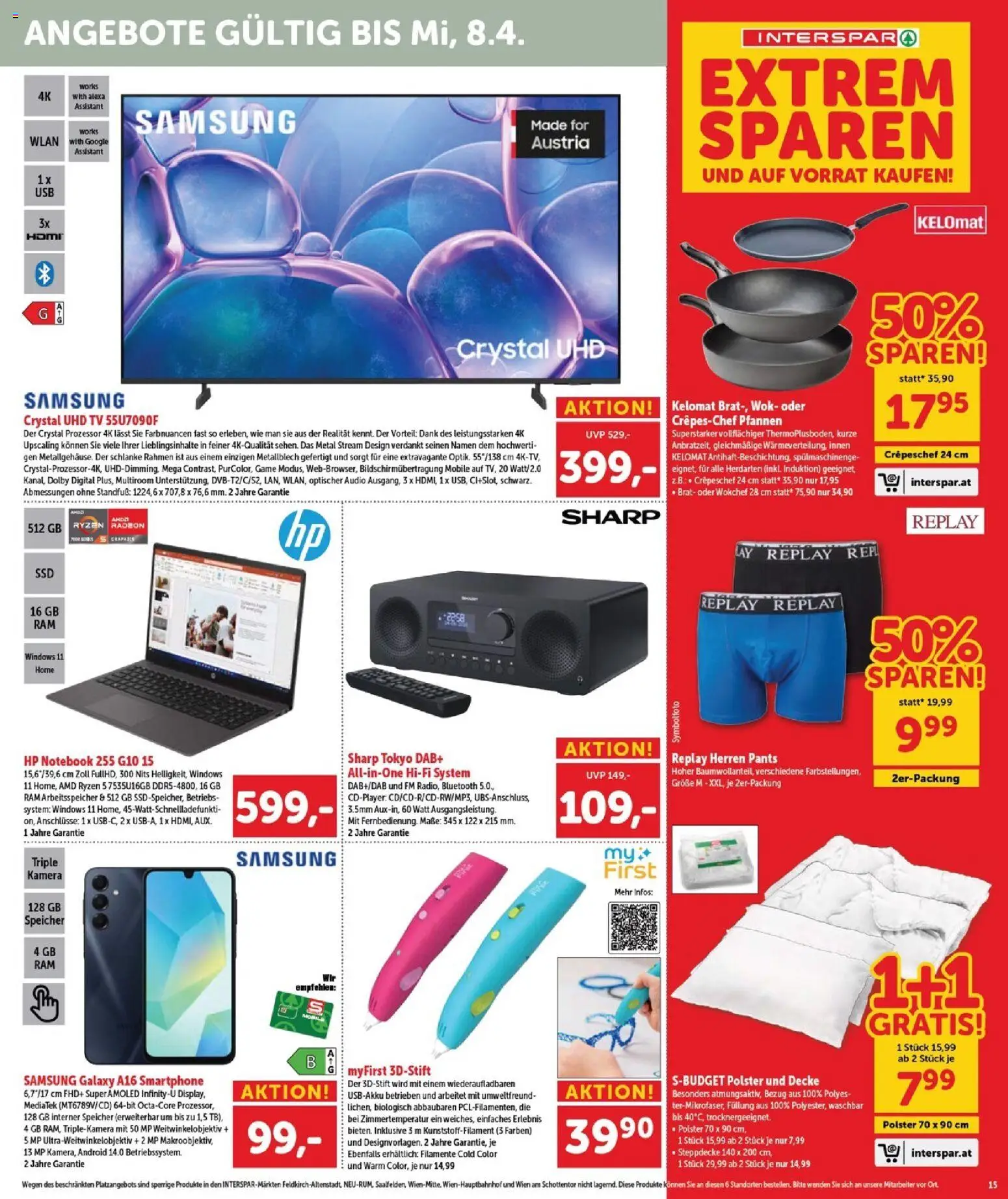 Interspar Flugblatt - Burgenland gültig ab 17.03.2026 | Seite: 15 | Produkte: TV, Audio, Kamera, Samsung