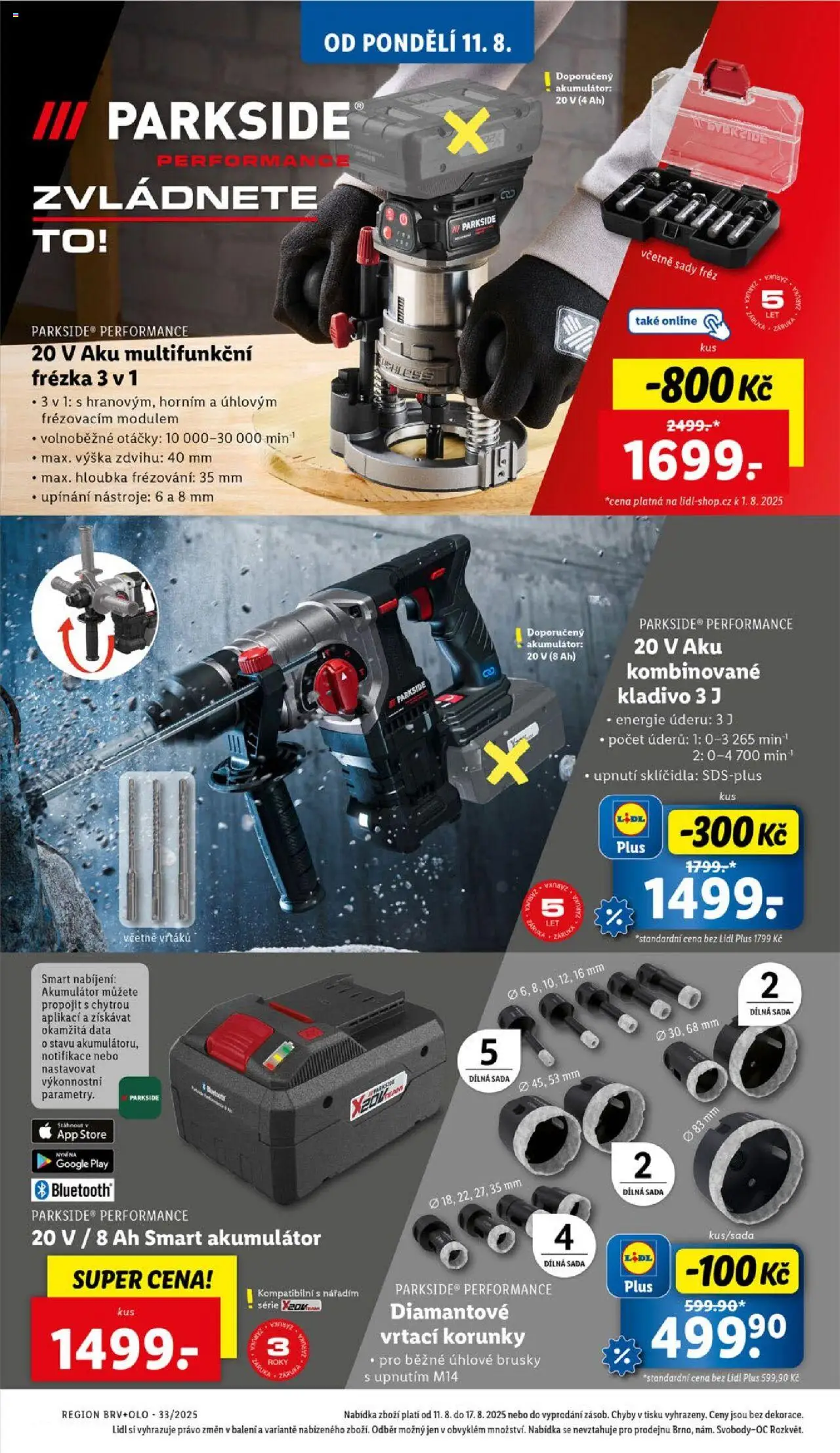 Lidl leták - Spotřební zboží od 11.08.2025 | Strana: 13 | Produkty: Úhlové brusky, Parkside, Paruka, Frézka
