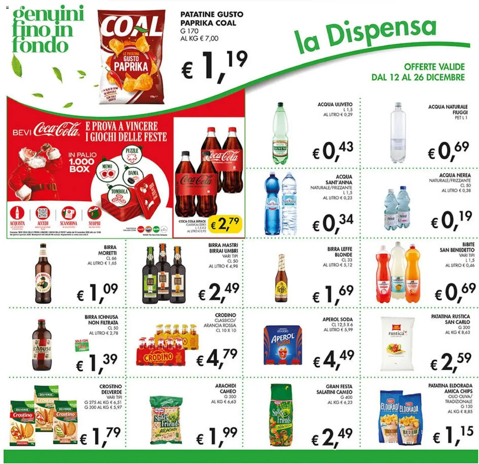 Volantino Coal del 12.12.2025 | Pagina: 16 | Prodotti: Salatini, Birra, Patatine, Bibite