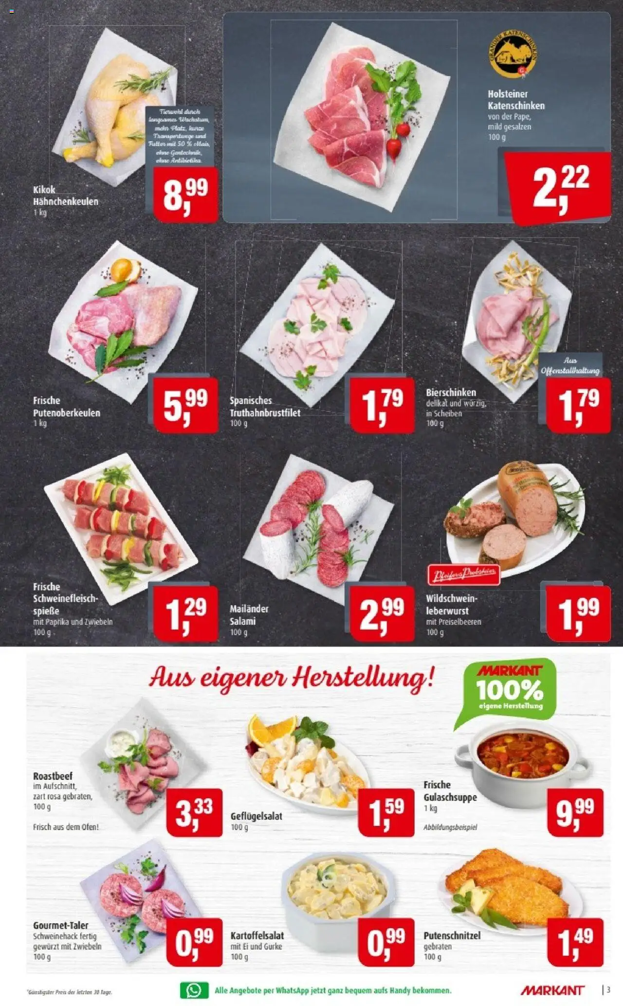 Markant Prospekt 	 – gültig ab 06.10.2025 | Seite: 3 | Produkte: Ofen, Spieße, Roastbeef, Zwiebeln