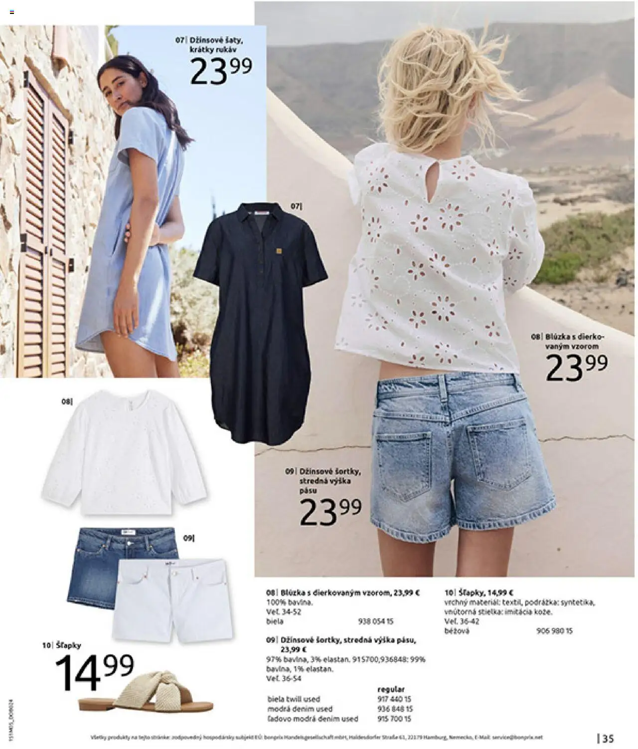 Bonprix katalóg citrusové farby │ platný od 26.05.2025 | Strana: 37 | Produkty: Blúzka, Šľapky