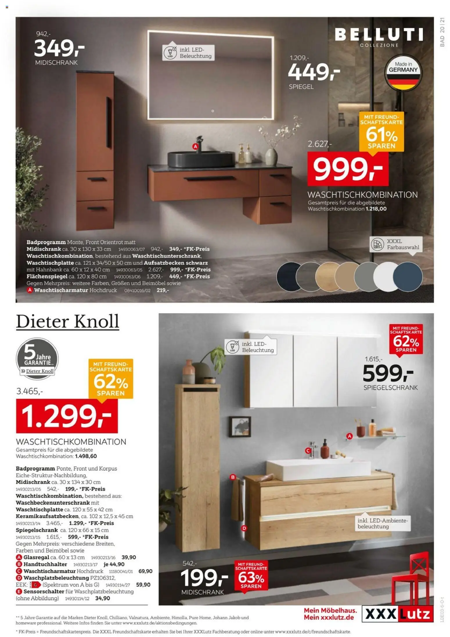 XXXL Lutz Badzimmertesterinnen und -tester gesucht – gültig ab 08.03.2026 | Seite: 21 | Produkte: Bad, Spiegel, Spiegelschrank, Midischrank