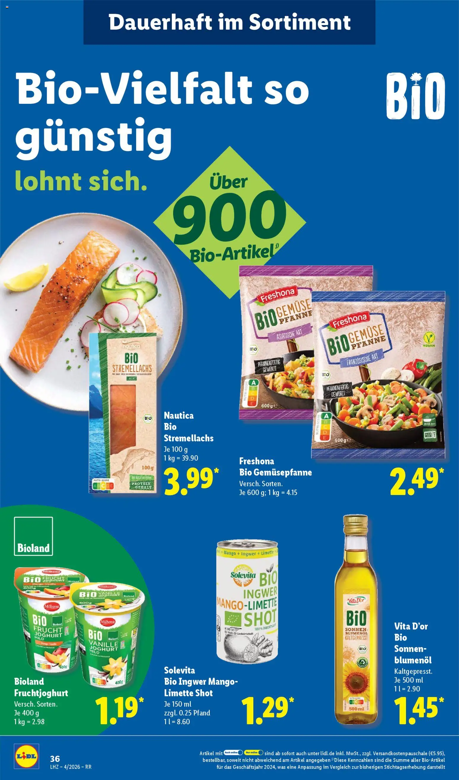 Lidl Prospekt Düsseldorf – gültig ab 19.01.2026 | Seite: 54 | Produkte: Joghurt, Fruchtjoghurt, Gemüse, Mango