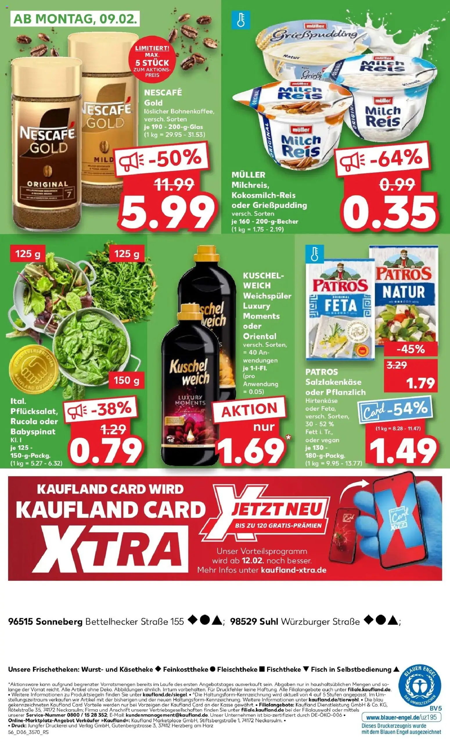 Kaufland prospekt Suhl	 – gültig ab 05.02.2026 | Seite: 56 | Produkte: Feta, Milch, Fisch, Nescafe gold