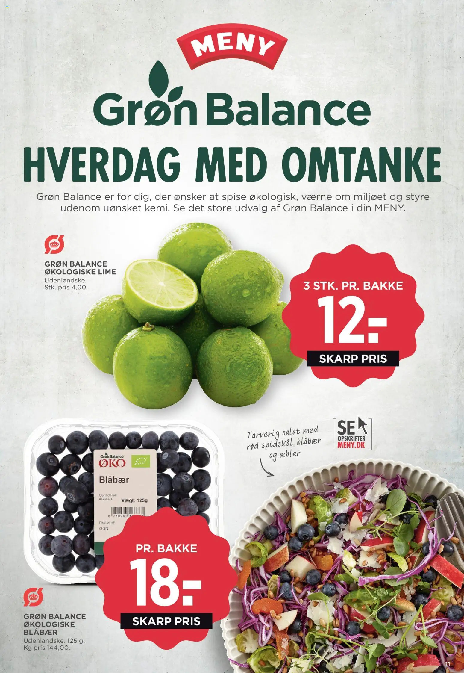 Meny tilbudsavis – gyldig fra 20.02.2026 | Side: 17 | Produkter: Blåbær, Æbler, Salat, Lime