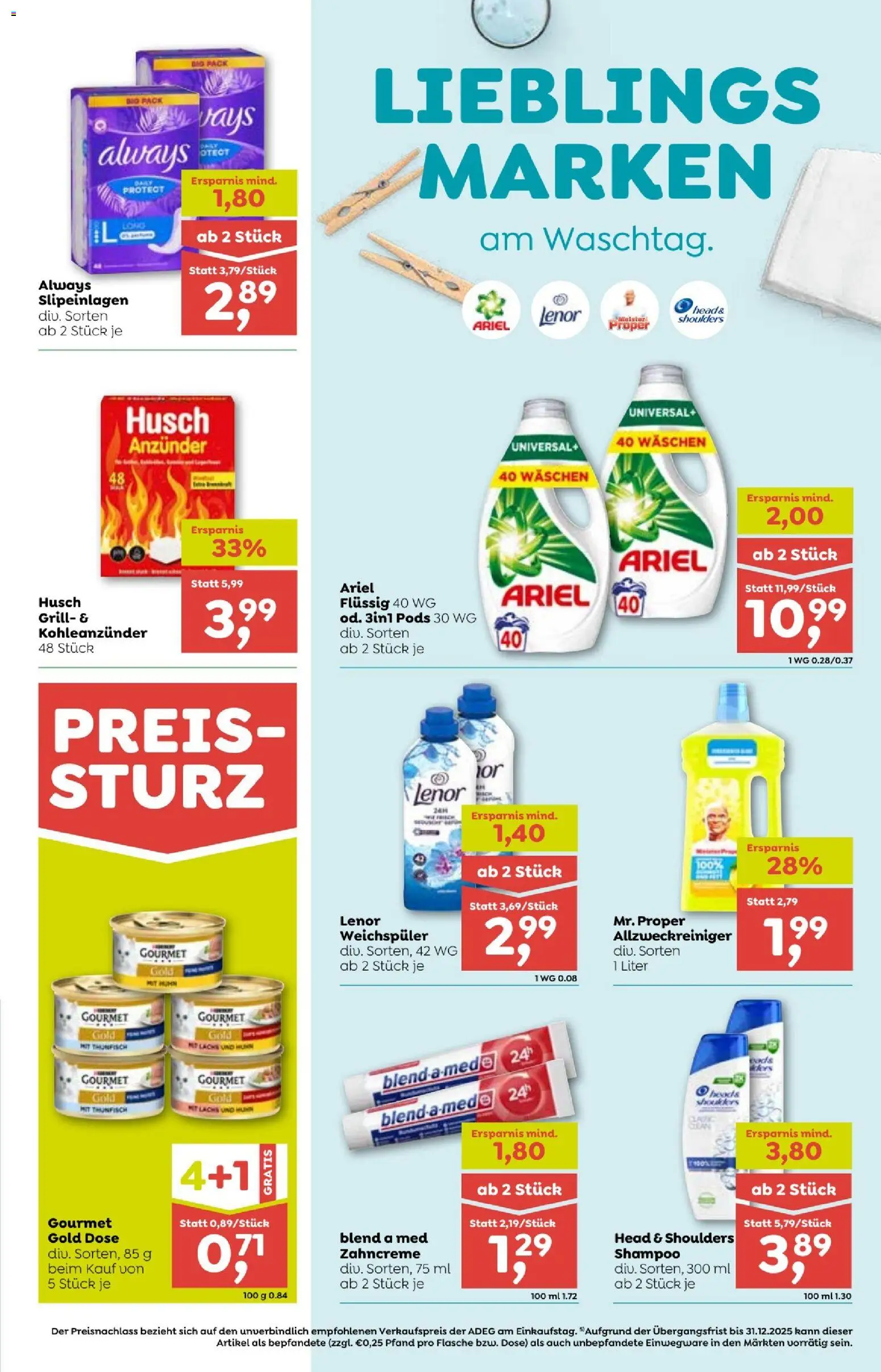 ADEG Flugblatt gültig ab 20.11.2025 | Seite: 11 | Produkte: Grill, Shampoo, Weichspüler