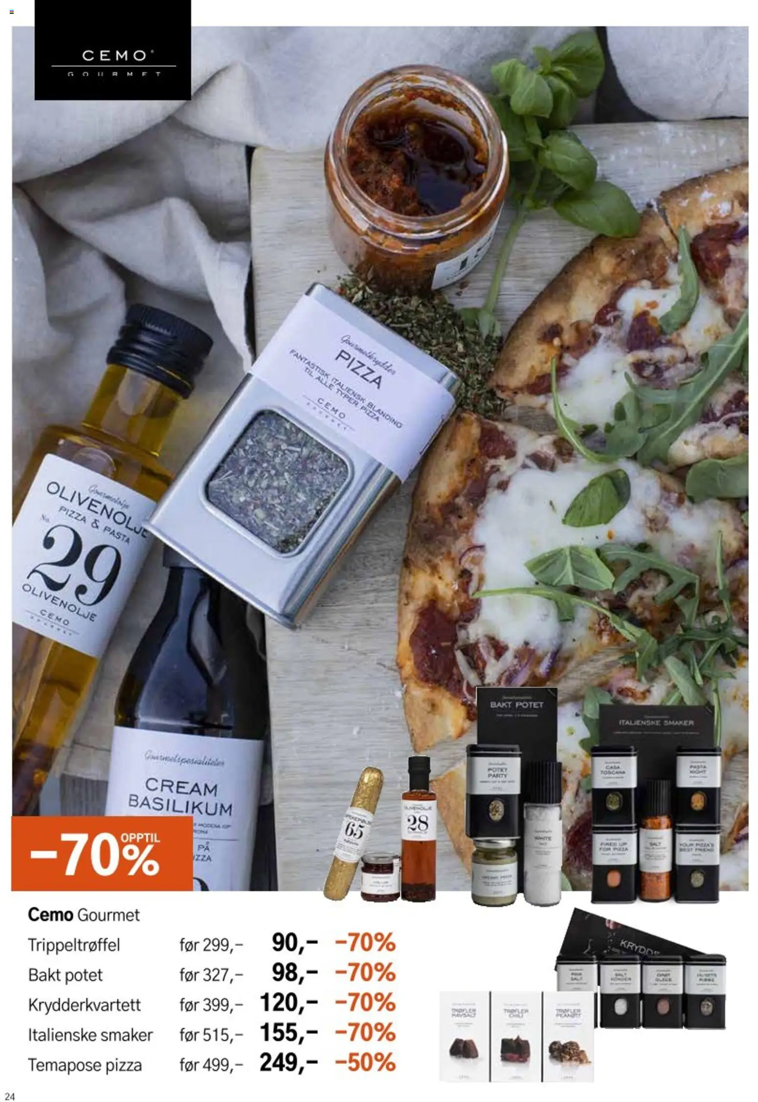 {H1} | Side: 24 | Produkter: Hub usb, Pizza, Pasta, Basilikum