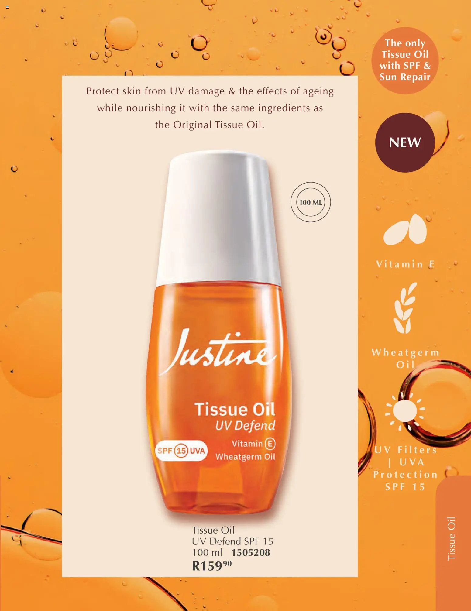 New Justine catalogue – valid from 01.02.2026 | Page: 85 | Products: Tissue oil, Oil