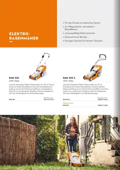 STIHL Katalog ab 01.01.2025 gültig | Seite: 180 | Produkte: Gewicht, Rasenmäher