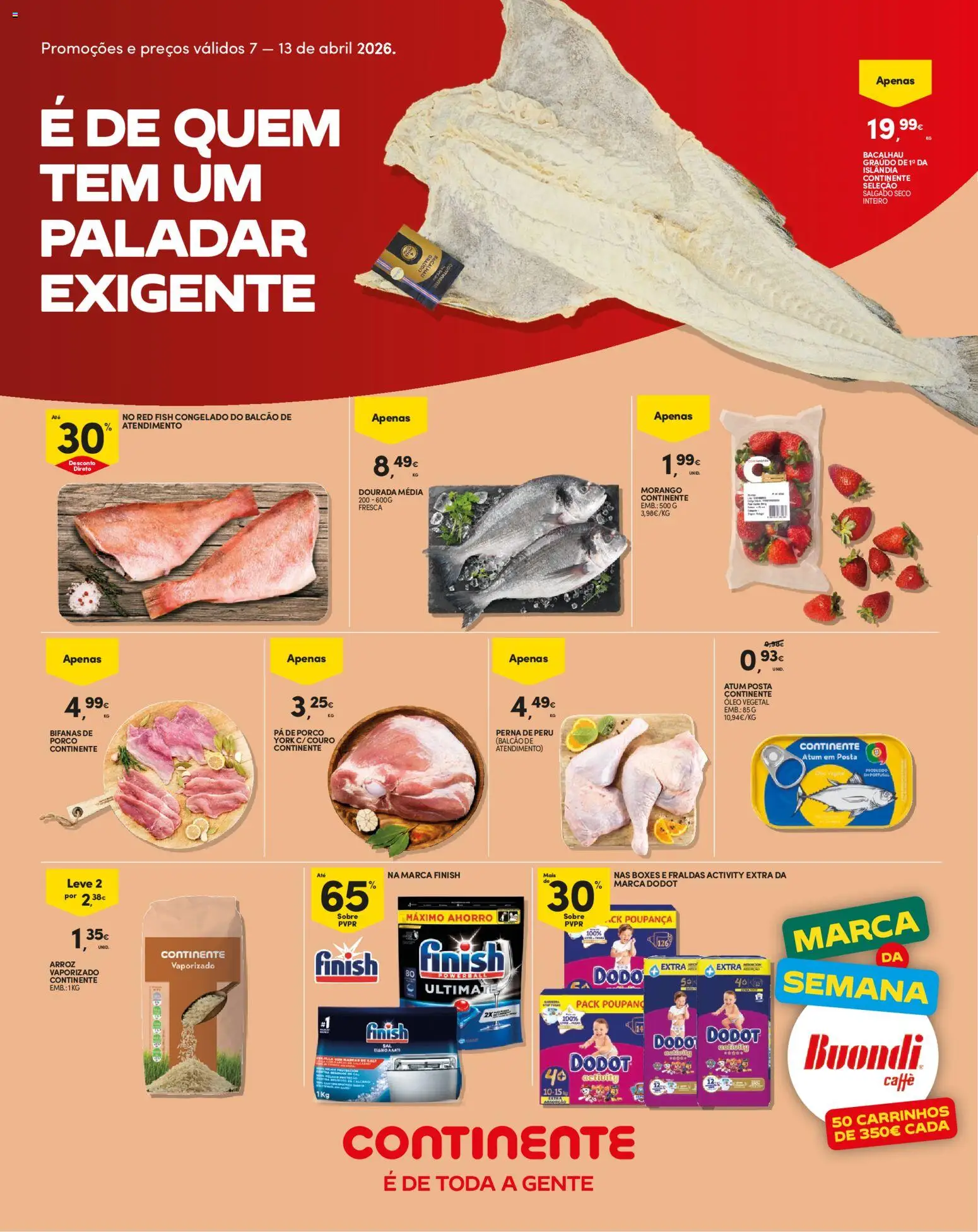 Continente Madeira │ válido de 07.04.2026 | Página: 1 | Produtos: Atum, Bacalhau, Fraldas, Pá