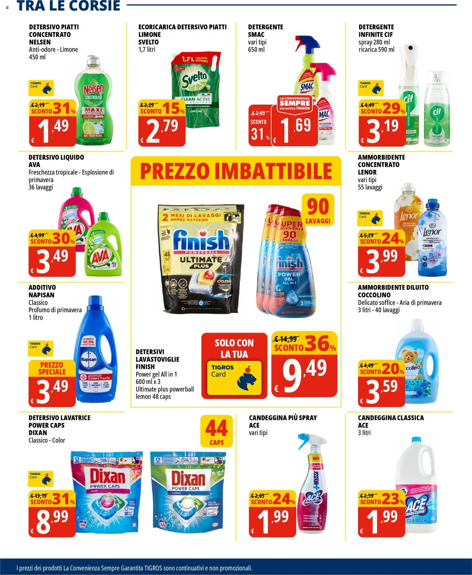 Volantino Tigros del 26.11.2025 | Pagina: 29 | Prodotti: Ammorbidente, Detergente, Lavatrice, Profumo