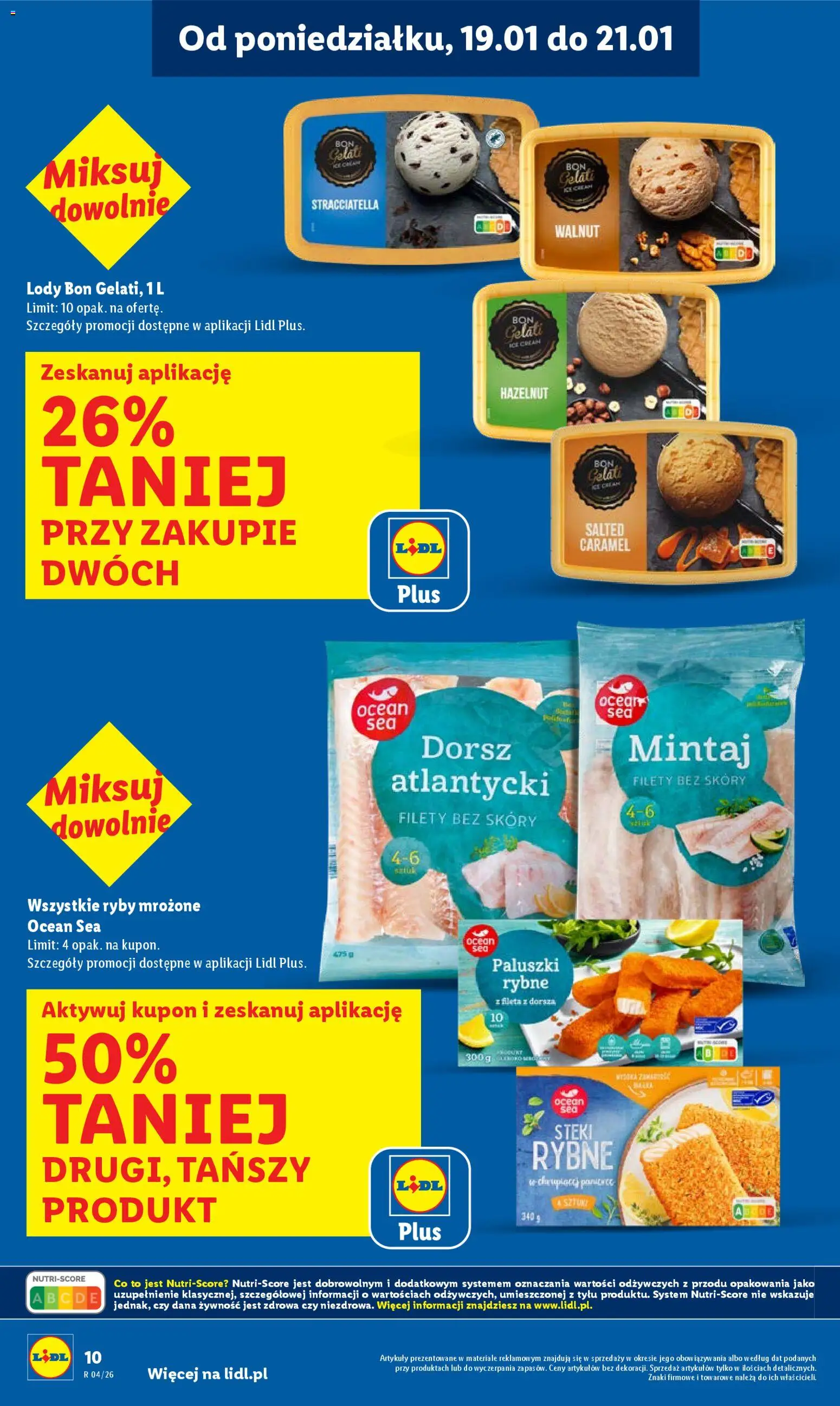 Lidl Gazetka od 19.01.2026 | Strona: 10 | Produkty: Dorsz, Paluszki rybne, Paluszki, Ryby