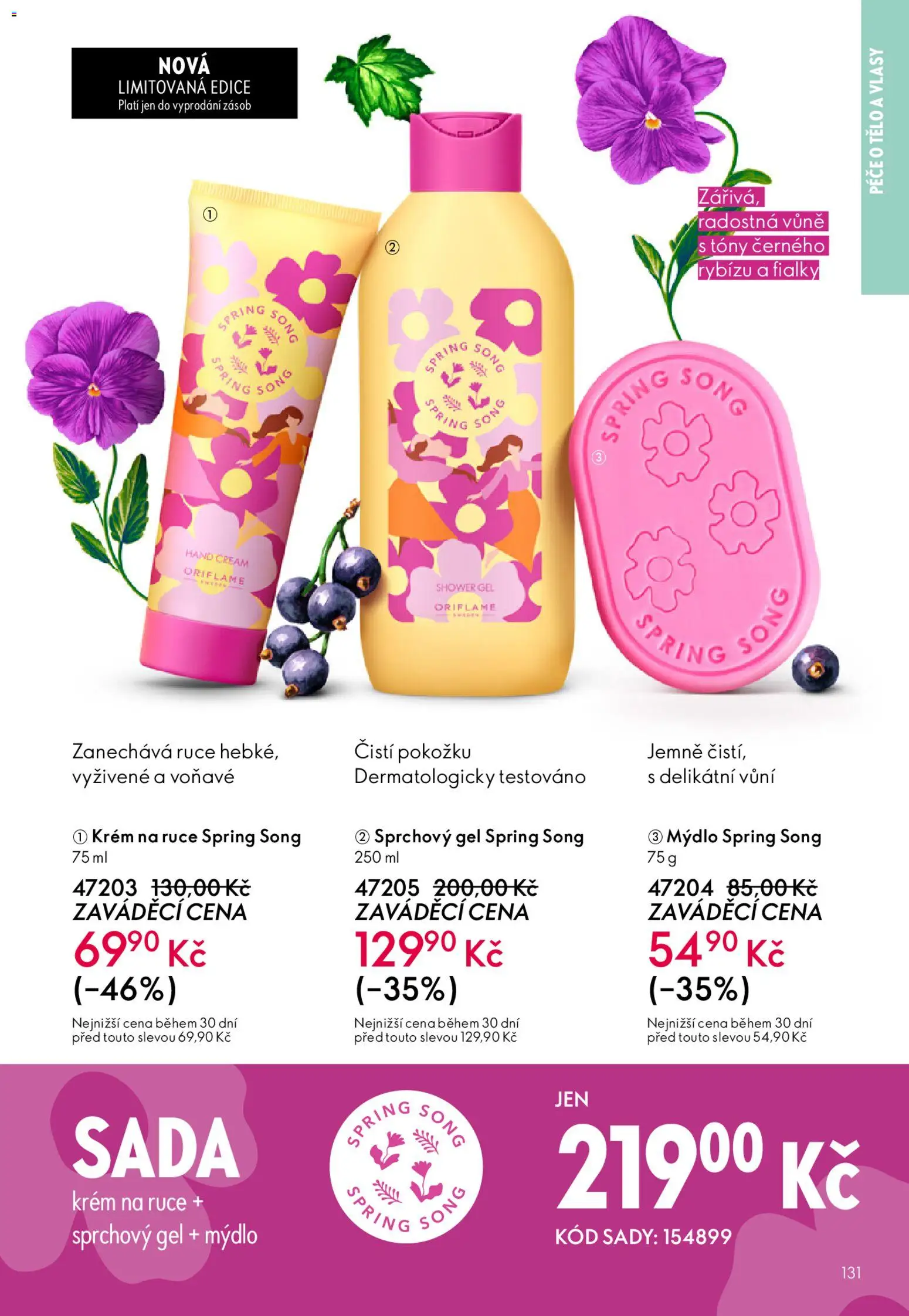 Oriflame katalog č. 04/2026 od 04.03.2026 | Strana: 131 | Produkty: Krém na ruce, Mýdlo, Sprchový gel, Krém