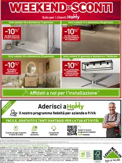Anteprima del volantino Volantino Leroy Merlin	 valido a partire dal 05.01.2026 | Pagina: 12 | Prodotti: Box doccia, The, Bagno, Doccia