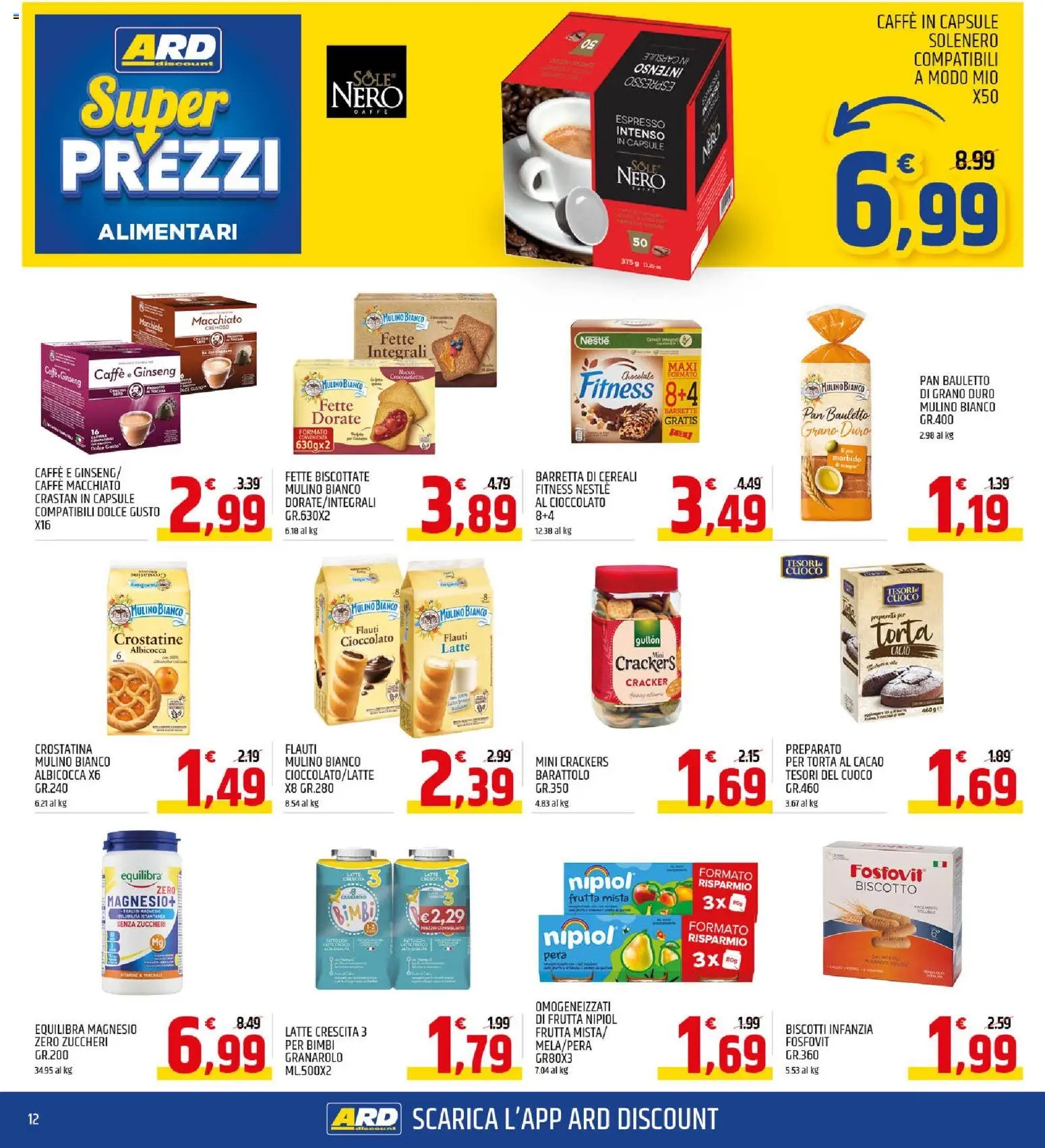 Volantino ARD Discount del 13.11.2025 | Pagina: 12 | Prodotti: Frutta, Pera, Torta, Caffe in capsule