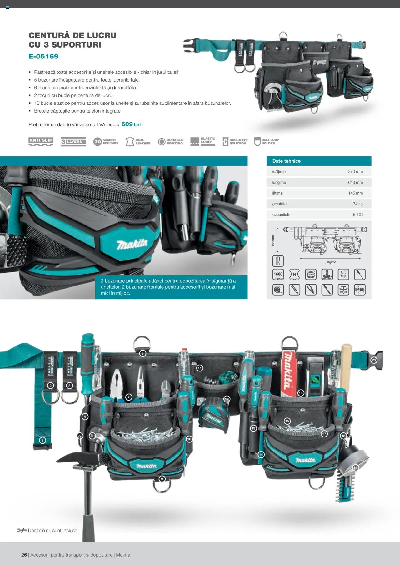 Makita catalog - Accesorii pentru transport si depozitare   – valabil de la 06.09.2021 | Pagină: 26