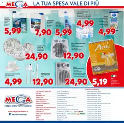 Anteprima del volantino Volantino Mega valido a partire dal 16.10.2025 | Pagina: 12 | Prodotti: Pellet, Caffè, The, TV
