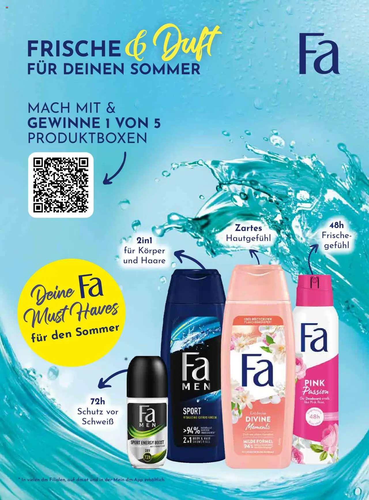 dm drogerie markt Active Beauty Magazin 07-08/2025 gültig ab 03.07.2025 | Seite: 22 | Produkte: Duft, Deodorant