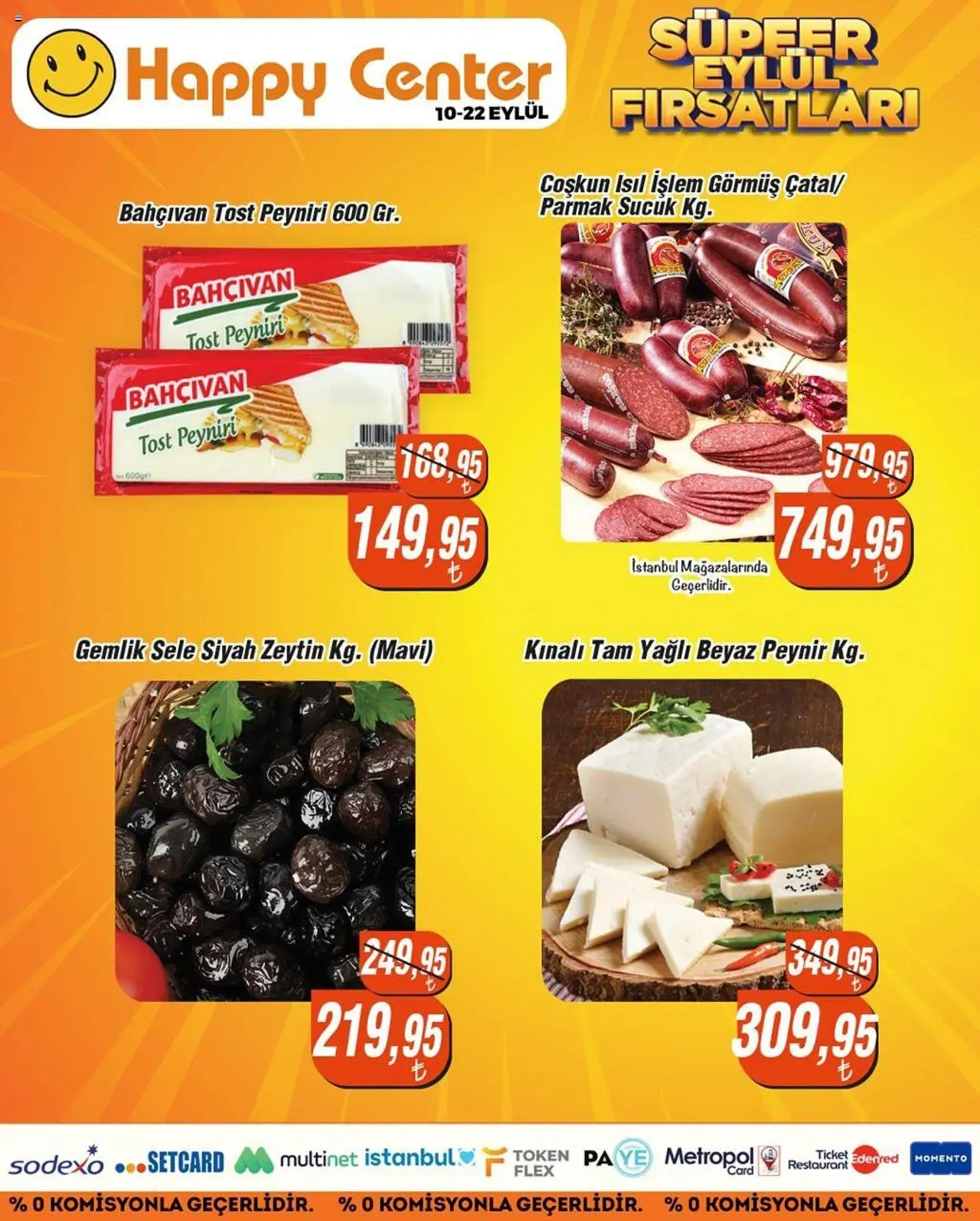 Happy Center Katalog - 10.09.2025 tarihinden itibaren geçerlidir | Sayfa: 8 | Ürünler: Peynir, Zeytin, Sucuk