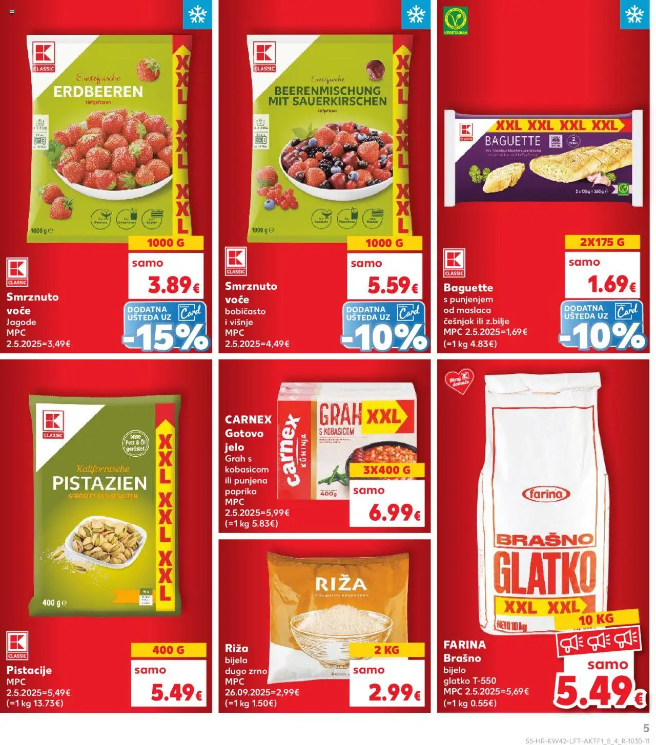 Kaufland katalog | vrijedi od 15.10.2025 | Stranica: 5 | Proizvodi: Riža, Jagode, Voće, Češnjak