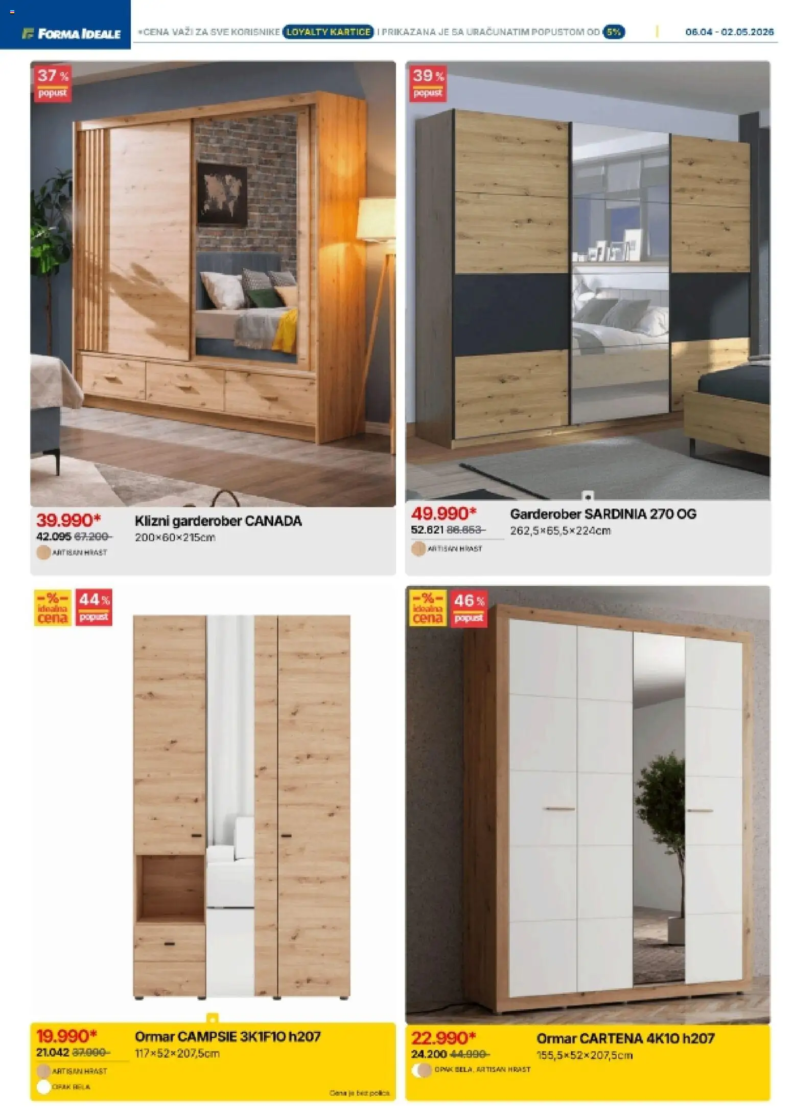 Forma Ideale katalog - važi od 06.04.2026 | Strana: 6 | Proizvode: Ormar