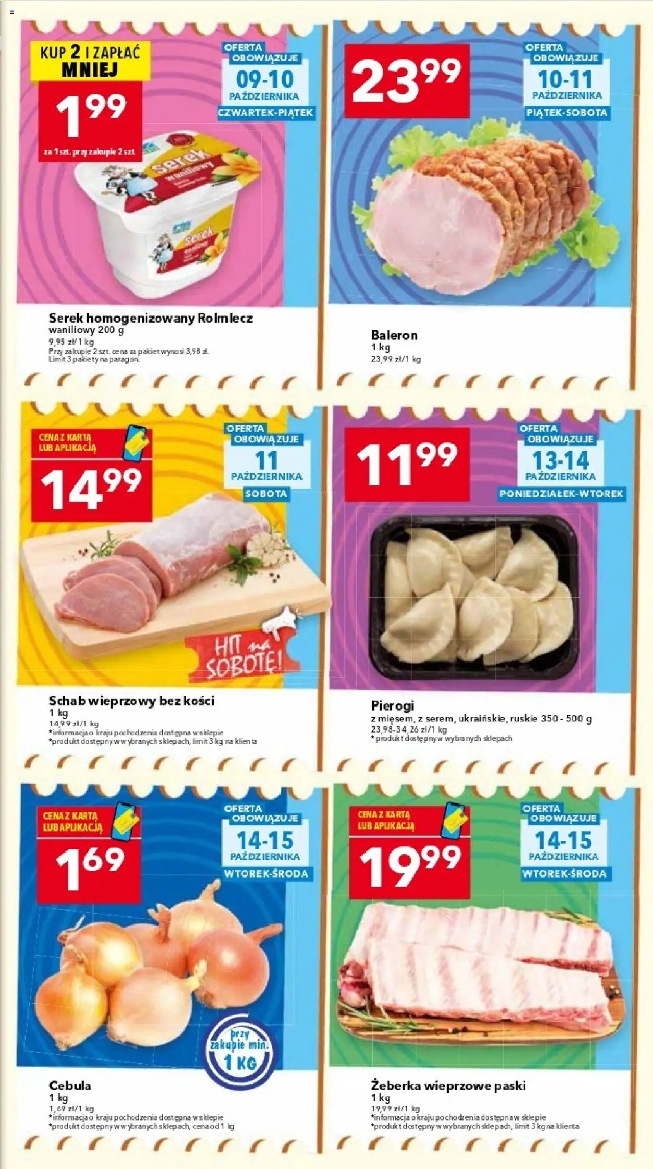 Lewiatan gazetka - Warszawa od 09.10.2025 | Strona: 3 | Produkty: Schab, Serek homogenizowany, Serek, Schab wieprzowy bez kości
