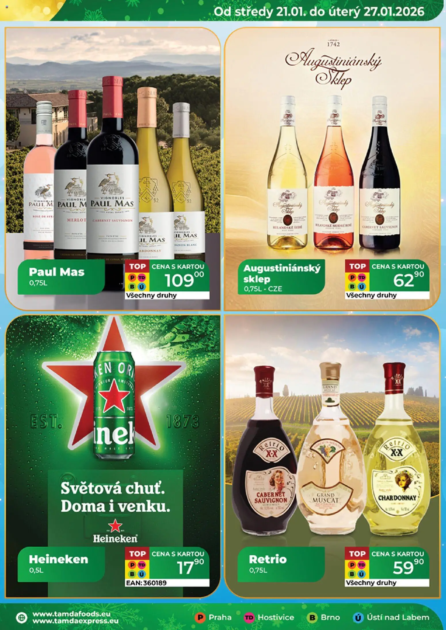 Tamda Foods leták od 21.01.2026 | Strana: 17 | Produkty: Heineken, Merlot, Cabernet Sauvignon