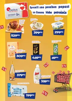 Medius katalog - pregled Medius kataloga - važi od 21.04.2026 | Strana: 15 | Proizvode: Mladi kajmak, Paprika, Brašno, Kajmak